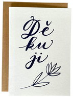 BE NICE EKO přání Děkuji modré - Ajándékkísérő kártya