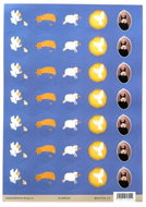 BE NICE vánoční samolepky Andělské 64 ks - Kids Stickers