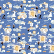 BE NICE EKO Andělský vánoční 68 × 47 cm - balení 5 ks - Wrapping Paper