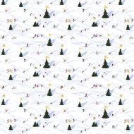 BE NICE EKO vánoční Zimní radovánky 98 × 68 cm - balení 3 ks - Wrapping Paper