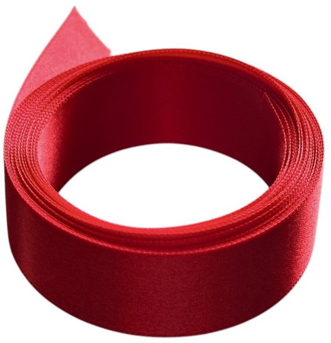 BE NICE atlasová 5 m, červená, šíře 2.4 cm - Ribbon - Main image