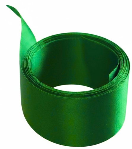 BE NICE atlasová 5 m, zelená, šíře 2.4 cm - Ribbon - Main image