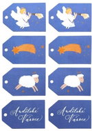 BE NICE vánoční jmenovky Andělské 16 ks - Name Tag