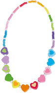 Bino Rainbow necklace, hearts - Necklace