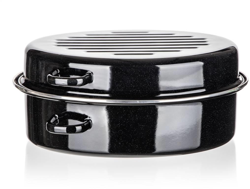 BANQUET CULINARIA Black ovális zománcozott serpenyő 38 cm 2 db