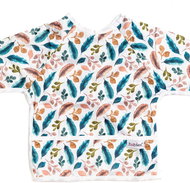 Bobánek Long sleeve bib - White feather - Bib