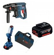 BOSCH GBH 18 V-20 + GLI 18V-300 + tool bag + accessories - Drill Driver