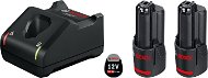 BOSCH 2 × GBA 12V 2.0Ah + GAL 12V-40 - Charger and Spare Batteries