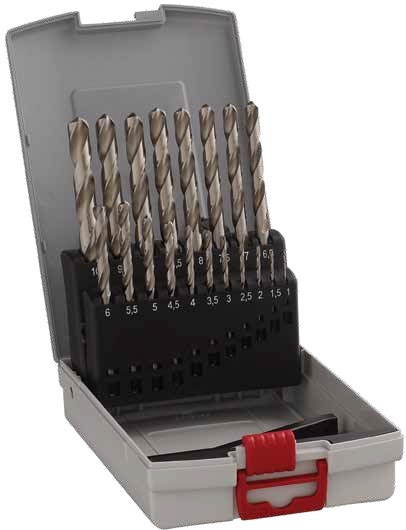 BOSCH 2608587013 ProBox fémfúrószár készlet, HSS-G, DIN 338, 135°, 19 db, 1-10 mm