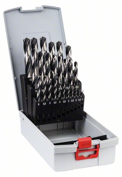 BOSCH 2608577352 PointTeQ HSS spirálfúró, ProBox, 25 db, 1-13mm
