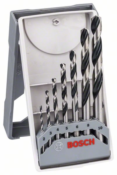 BOSCH 2608577347 PointTeQ HSS spirálfúrókészlet, 7 db, Mini-X-Line, 2-8 mm