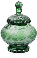 Bohemia Crystal Box with Lid, Rose 180mm - Storage Jar