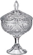 Bohemia Crystal Box on Foot with Lid Nova Miranda 240mm - Storage Jar