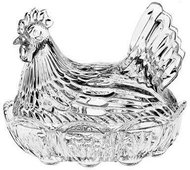 Bohemia Crystal Hen-shaped Box 215mm - Storage Jar