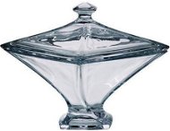 Bohemia Crystal Bowl with Lid Quadro - Container