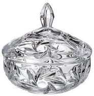 Bohemia Crystal Dóza s víčkem Nova Pinwheel 150mm - Dóza