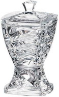 Bohemia Crystal Box on Foot with Lid Facet 245mm - Storage Jar