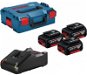 Charger and Spare Batteries Bosch 3× GBA 18V 5.0 Ah + GAL 18V-40 - Nabíječka a náhradní baterie