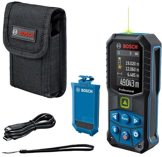 BOSCH 0601072U01 GLM 50-27 CG Professional Lézeres távolságmérő, 50 m (1×1 Ah)
