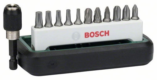 Bosch 12-piece set of standard screwdriving bits, mixed 2.608.255.993 Main image Bosch 12-piece set of standard screwdriving bits, mixed 2.608.255.993 - Bit Set - Main image