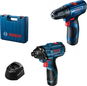 Bosch Professional SET GSR 120 + GDR 120 (2× 2.0 Ah + nab. GAL 12V-20, kufr), 0.601.9G8.023 - Sada náradia