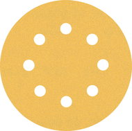 BOSCH EXPERT 6 pieces of C470 paper for vibratory grinders 115 mm, 8 holes, G 60/120/240 2.608.900.8 - Sandpaper