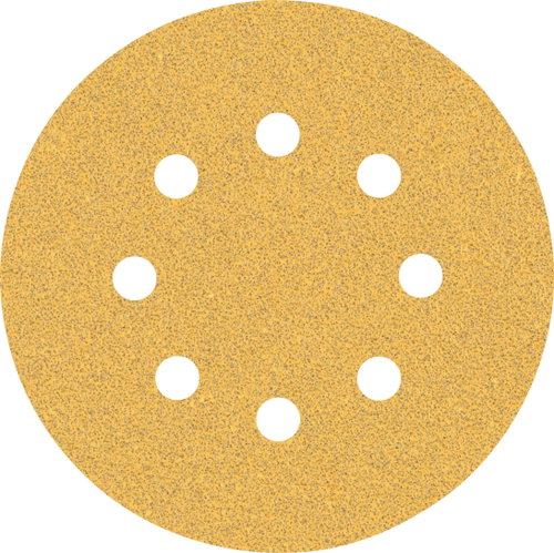 BOSCH EXPERT Sanding papers C470 with 8 holes for vibratory sanders 125 mm, G 60, 5 pcs 2.608.900.80 - Sandpaper - Main image