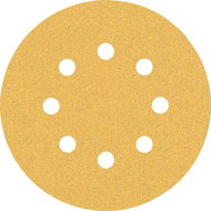 BOSCH EXPERT Sanding papers C470 with 8 holes for vibratory sanders 125 mm, G 80, 5 pcs 2.608.900.80 - Sandpaper