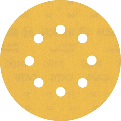 BOSCH EXPERT Sanding papers C470 with 8 holes for vibratory sanders 125 mm, G 400, 5 pcs 2.608.900.8 - Sandpaper - Main image