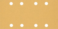 BOSCH EXPERT Sanding papers C470 with 8 holes for vibratory sanders 93 × 186 mm, G 80, 50 pcs 2.608. - Sandpaper