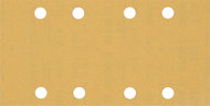 BOSCH EXPERT Sanding papers C470 with 8 holes for vibratory sanders 93 × 186 mm, P120, 50 pcs 2.608. - Sandpaper