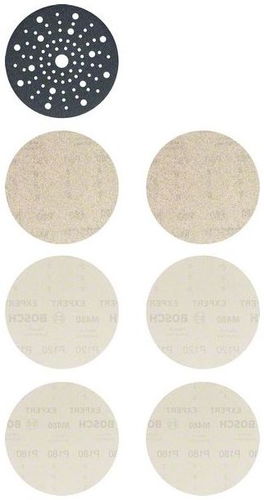 BOSCH EXPERT 7dílná základní sada M480 pro excentrické brusky, 150 mm 2.608.901.203 - Brusný kotouč - Hlavní obrázek