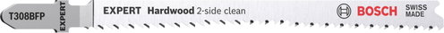 BOSCH 5-piece saw blade set T 308 BFP EXPERT Hardwood 2-side clean 2.608.900.548 - Saw Blade Set - Main image