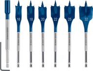 BOSCH 7dílná sada plochých vrtáků do dřeva EXPERT Self Cut Speed, 16 - 32 mm 2.608.900.334 - Sada vrtáků do dřeva