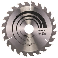 BOSCH Optiline Wood saw blade 184 × 30 × 2.6 mm, 24 2.608.640.610 - Circular Saw Blade