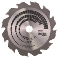 BOSCH Pilový kotouč Construct Wood 160 × 20/16 × 2,6 mm 2.608.640.630 - Pilový kotouč