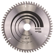 BOSCH Saw blade Optiline Wood 216 × 30 × 2.8 mm, 60 2.608.640.642 - Circular Saw Blade
