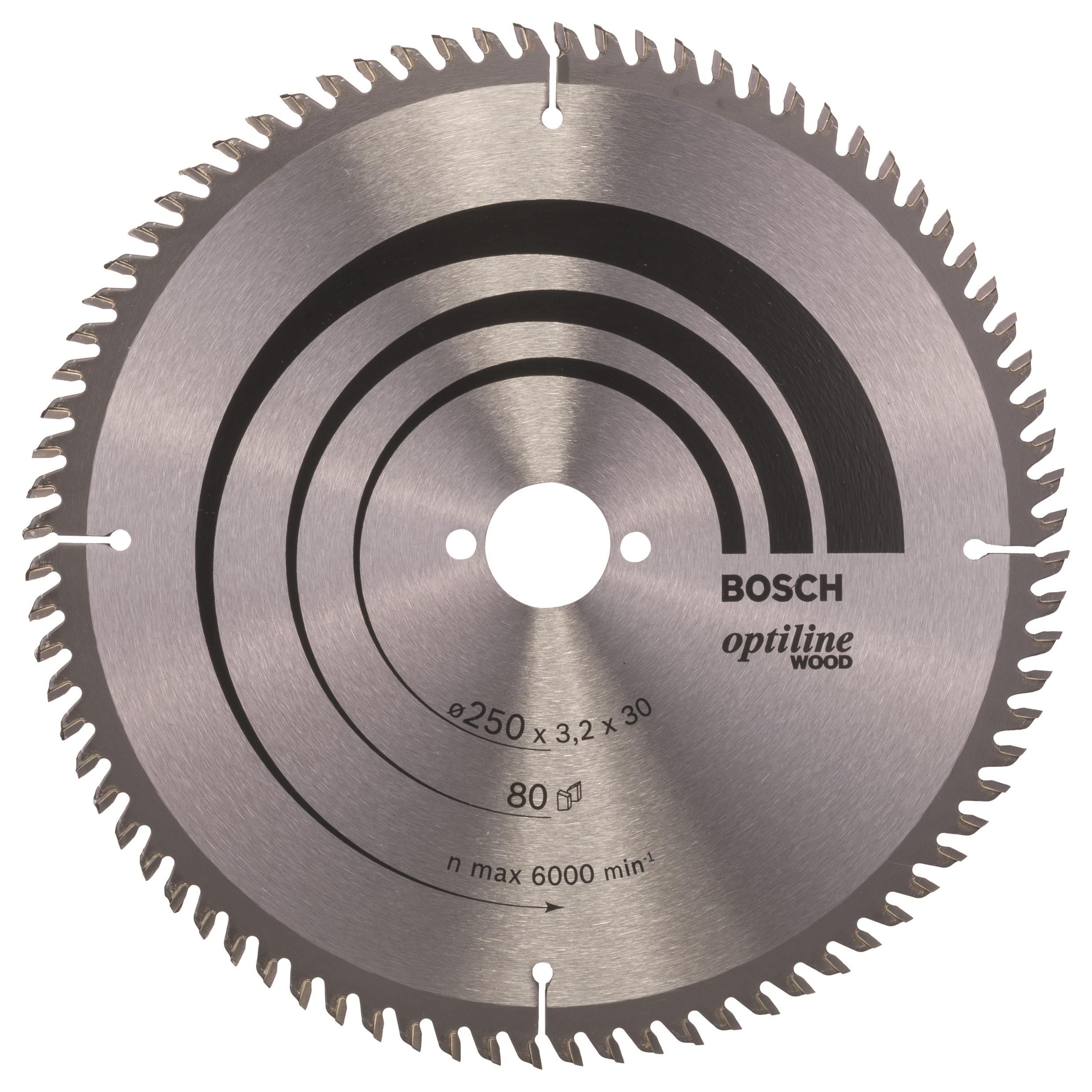 Bosch fűrészlap Optiline Wood 250 x 30 x 3,2 mm, 80 2.608.640.660