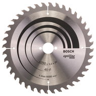 BOSCH Optiline Wood saw blade 250 × 30 × 3.2 mm, 40 2.608.640.728 - Circular Saw Blade