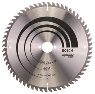 BOSCH Optiline Wood saw blade 250 × 30 × 3.2 mm, 60 2.608.640.729 - Circular Saw Blade
