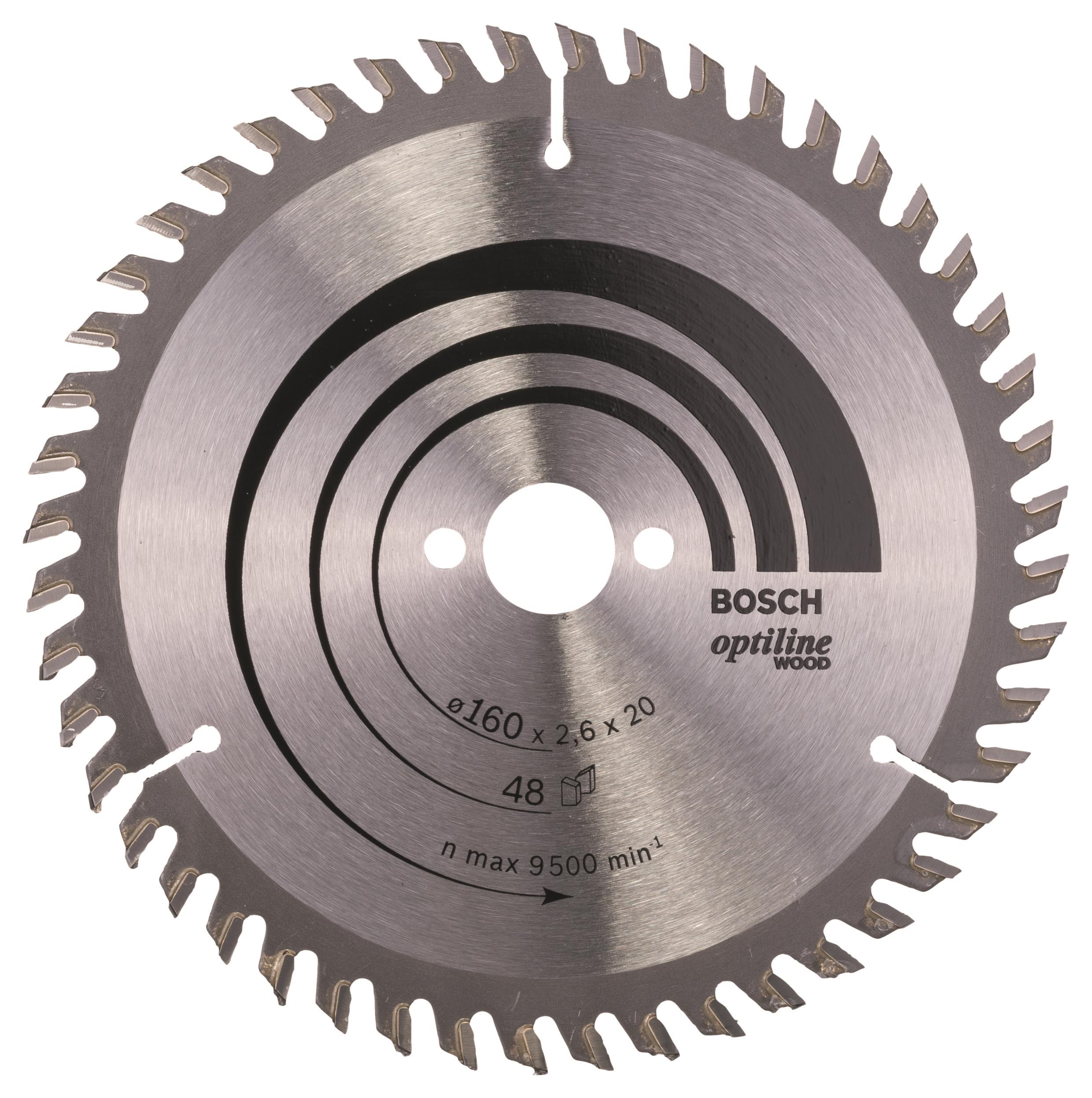 Bosch fafűrészlap Optiline Wood 160 x 20/16 x 2,6 mm, 48 2.608.640.732
