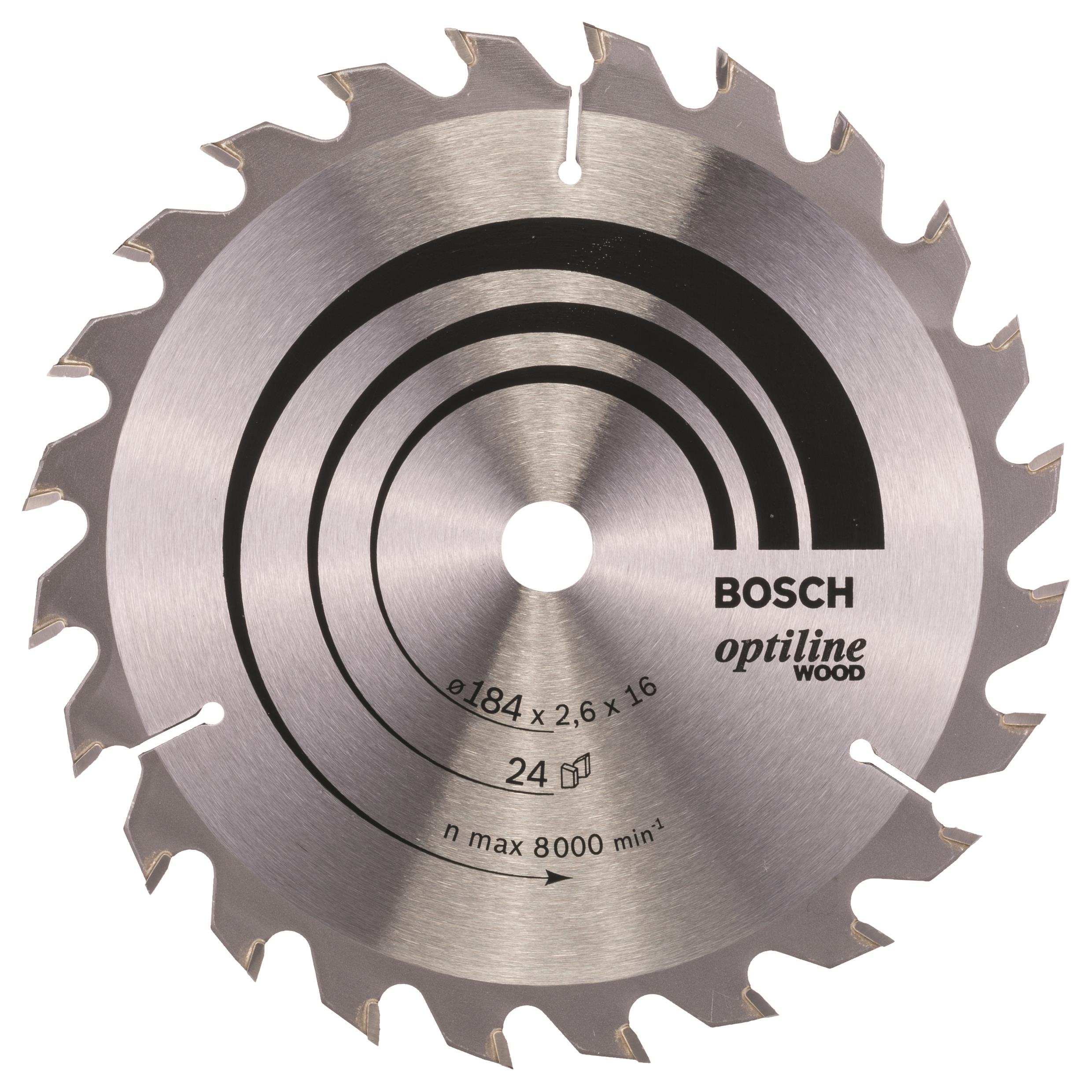 Bosch fafűrészlap Optiline Wood 184 x 16 x 2,6 mm, 24 2.608.640.817