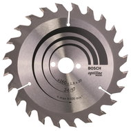 BOSCH Optiline Wood saw blade 160 × 20/16 × 1.8 mm, 24 2.608.641.171 - Circular Saw Blade