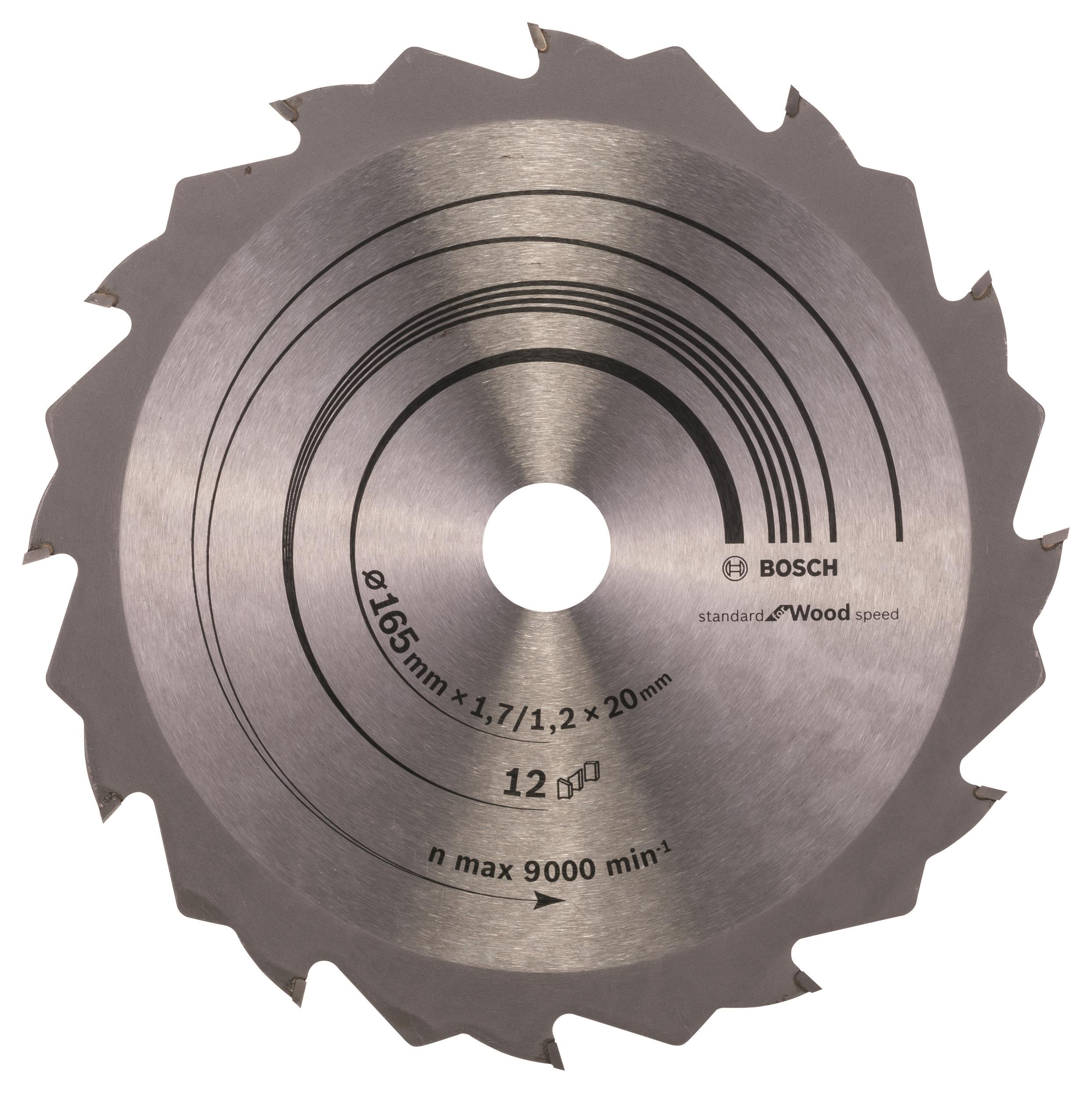 Bosch fűrészlap Speedline Wood 165 x 20/16 x 1,7 mm, 12 2.608.642.600
