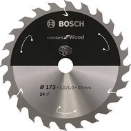 BOSCH Saw blade Standard for Wood for cordless saws 173 × 1.5/1 × 20 T24 2.608.837.690 - Circular Saw Blade
