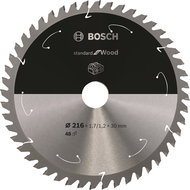 BOSCH Saw blade Standard for Wood for cordless saws 216 × 1.7/1.2 × 30 T48 2.608.837.723 - Circular Saw Blade