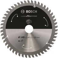 BOSCH Standard for Aluminium for cordless saws 140 × 1.6/1.1 × 20 T50 2.608.837.755 - Circular Saw Blade