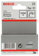 BOSCH Flat wire staples, type 51 10 × 1 × 10 mm 2.609.200.202 - Heavy-Duty Staples