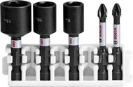 BOSCH Impact Control Screwdriver and Nut Extension Pack, 5 pieces 2.608.522.350 - Bit Set