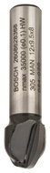 BOSCH Chamfering cutter, 8 mm, R1 6 mm, D 12 mm, L 9.2 mm, G 40 mm 2.608.628.368 - Milling Cutter